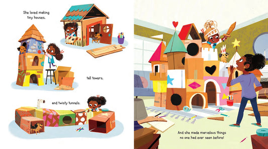 Boxitects: An Adorable Story of a Creative Girl Who Turns Cardboard into Extraordinary Creations