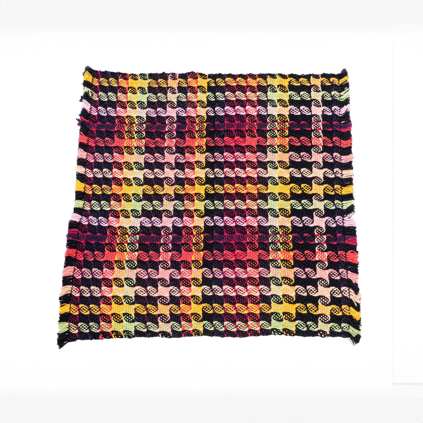 Mountain Valley Weavers x Aspen Art Museum Black and Pink Ombre Napkin