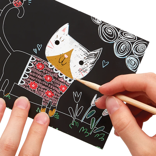 Scratch & Scribble Mini Art Kit: Cutie Cats