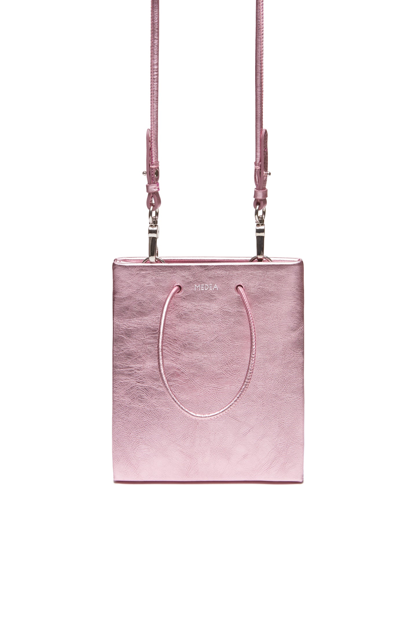 Short Metallic Pink Bag by MEDEA