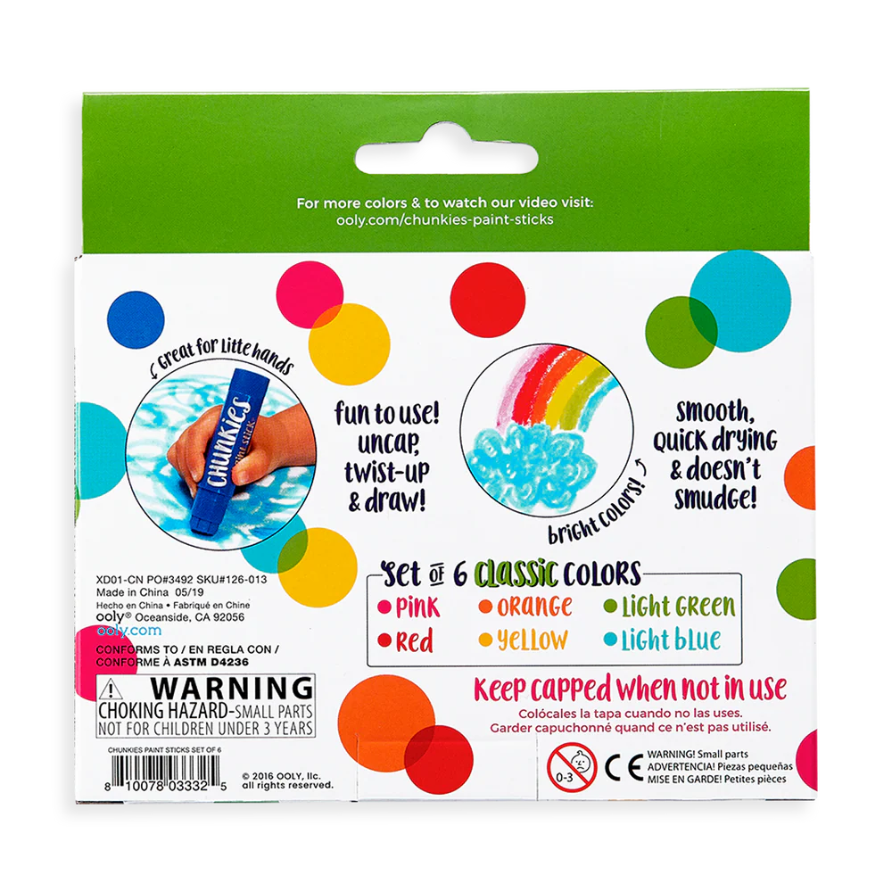 Chunkies Paint Sticks 6-Pack