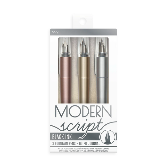 Modern Script Fountain Pens and Journal