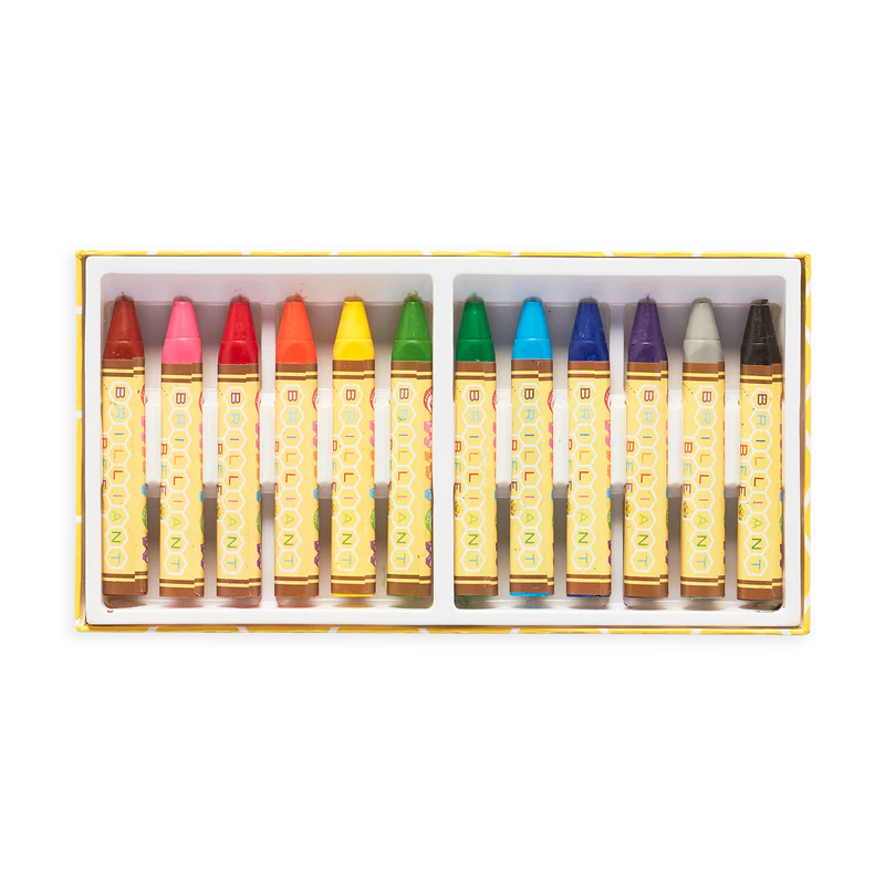Brilliant Bee Crayons 12 Pack