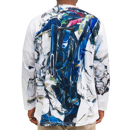 AAM x Urs Fischer: John Chamberlain Long Sleeve Blue T-shirt