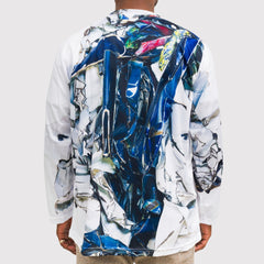 AAM x Urs Fischer: John Chamberlain Long Sleeve Blue T-shirt