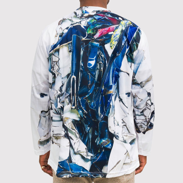AAM x Urs Fischer: John Chamberlain Long Sleeve Blue T-shirt