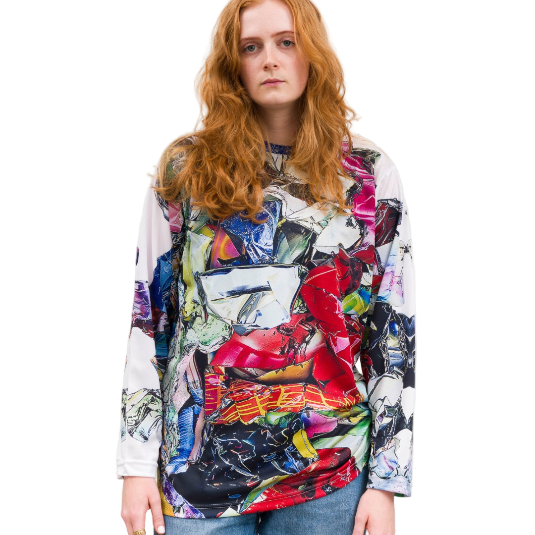 AAM x Urs Fischer: John Chamberlain Long Sleeve Red T-shirt