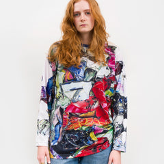 AAM x Urs Fischer: John Chamberlain Long Sleeve Red T-shirt