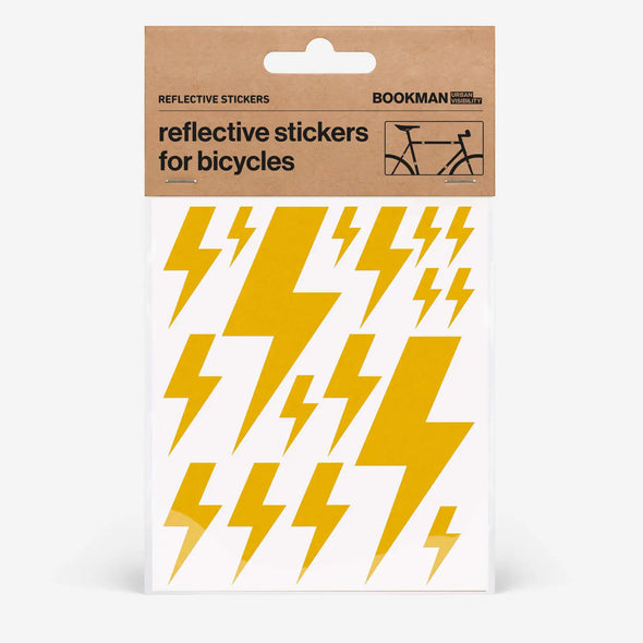 Reflective Stickers Flash Yellow by Bookman Urban Visibility