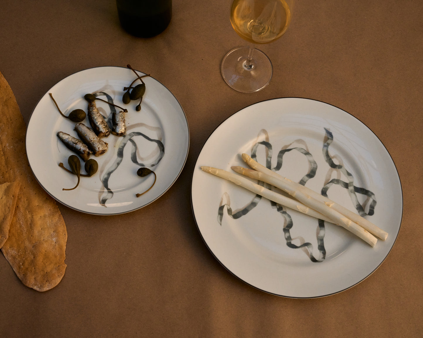 Ribbon Dessert Plates Set of 4