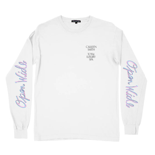 Open Wide Long Sleeve T-Shirt By Cauleen Smith