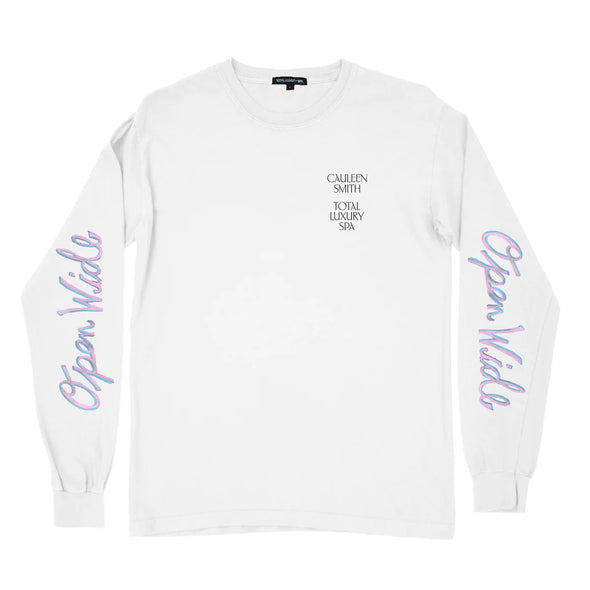 Open Wide Long Sleeve T-Shirt By Cauleen Smith