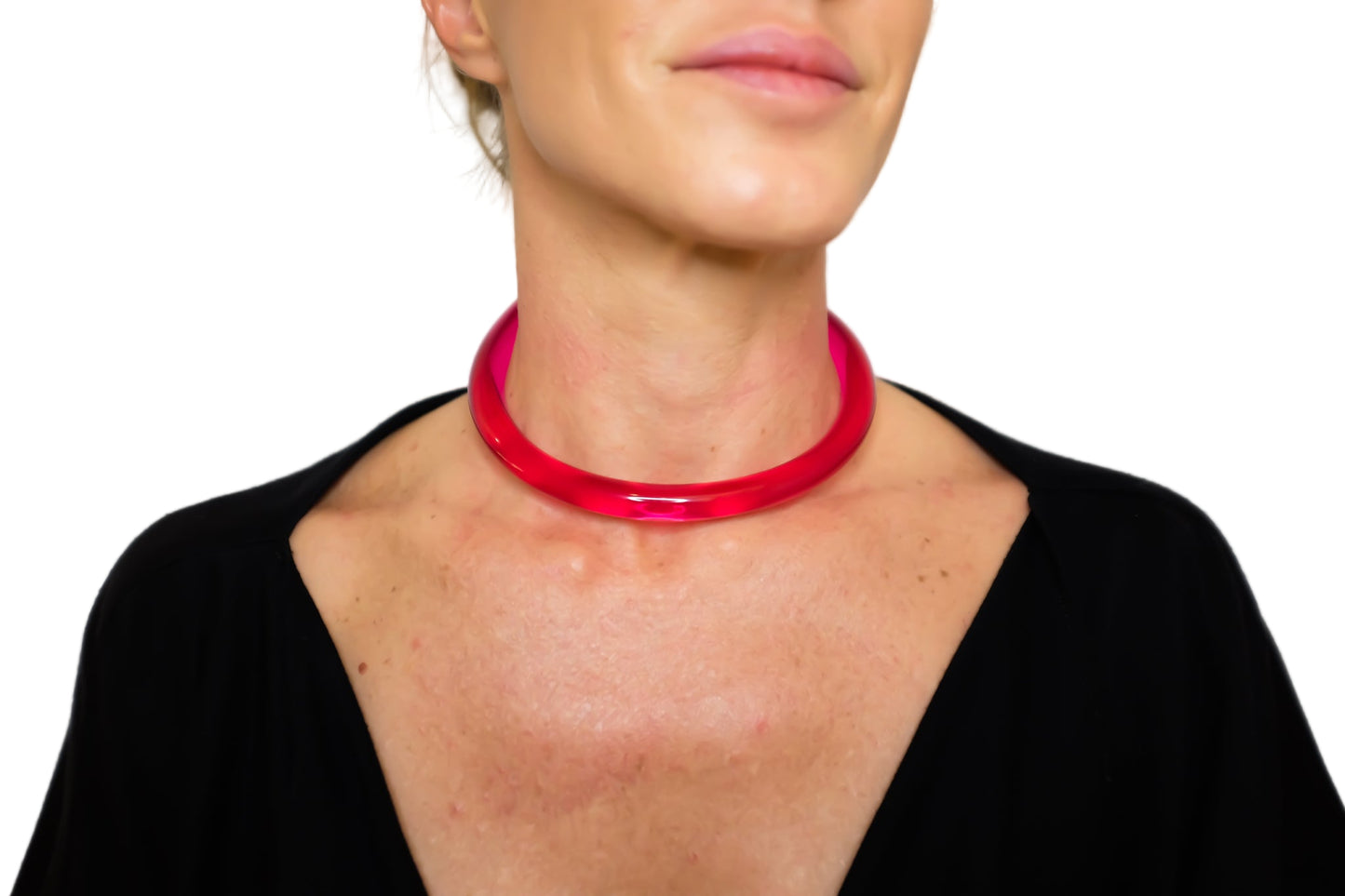 Lucite Choker Necklace