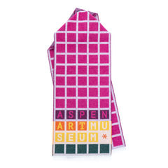 Lattice Façade Scarf in Pink Damson by Giles Round