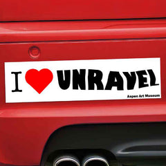 AAM x Urs Fischer: I Love Unravel Car Stickers