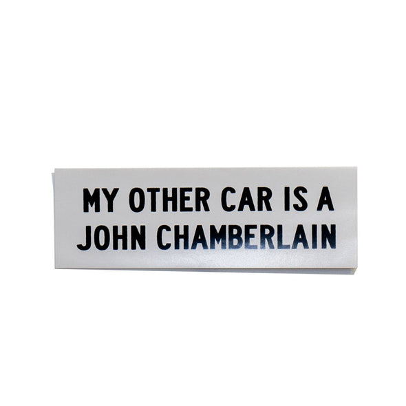 AAM x Urs Fischer: My Other Car is a John Chamberlain Car Sticker