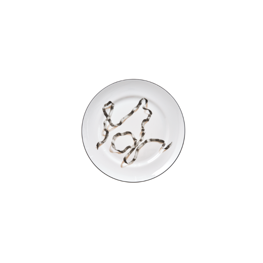 Ribbon Dinner Plates Set of 4