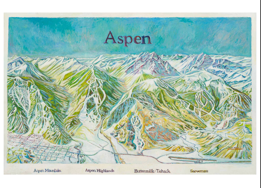 Keith Mayerson x AAM: Map of Aspen Poster