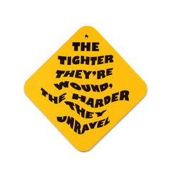 AAM x Urs Fischer: The Tighter They're Wound Caution Sign
