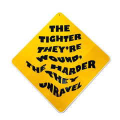 AAM x Urs Fischer: The Tighter They're Wound Caution Sign