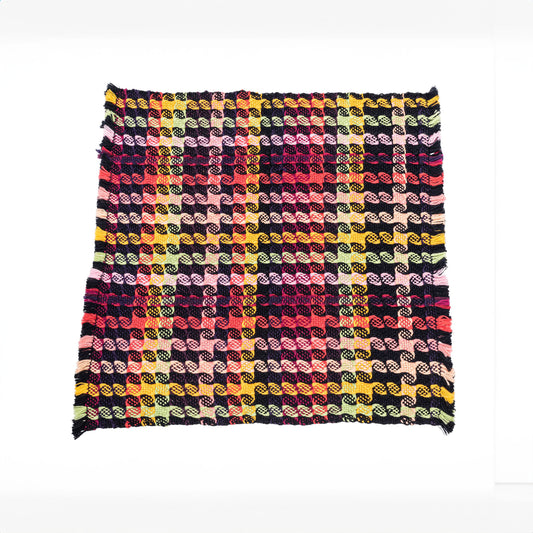 Mountain Valley Weavers x Aspen Art Museum Black and Pink Ombre Napkin
