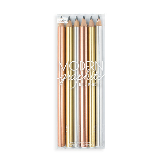 Modern Graphite Pencils by Ooly (pack of 6)