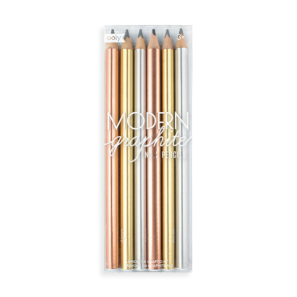 Modern Graphite Pencils by Ooly (pack of 6)