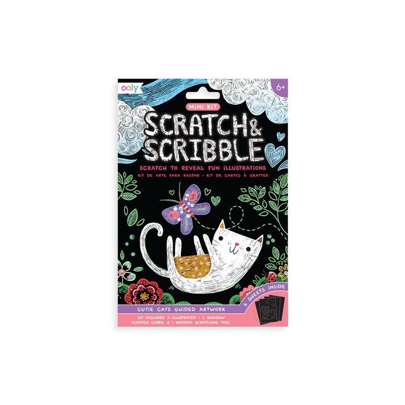 Scratch & Scribble Mini Art Kit: Cutie Cats