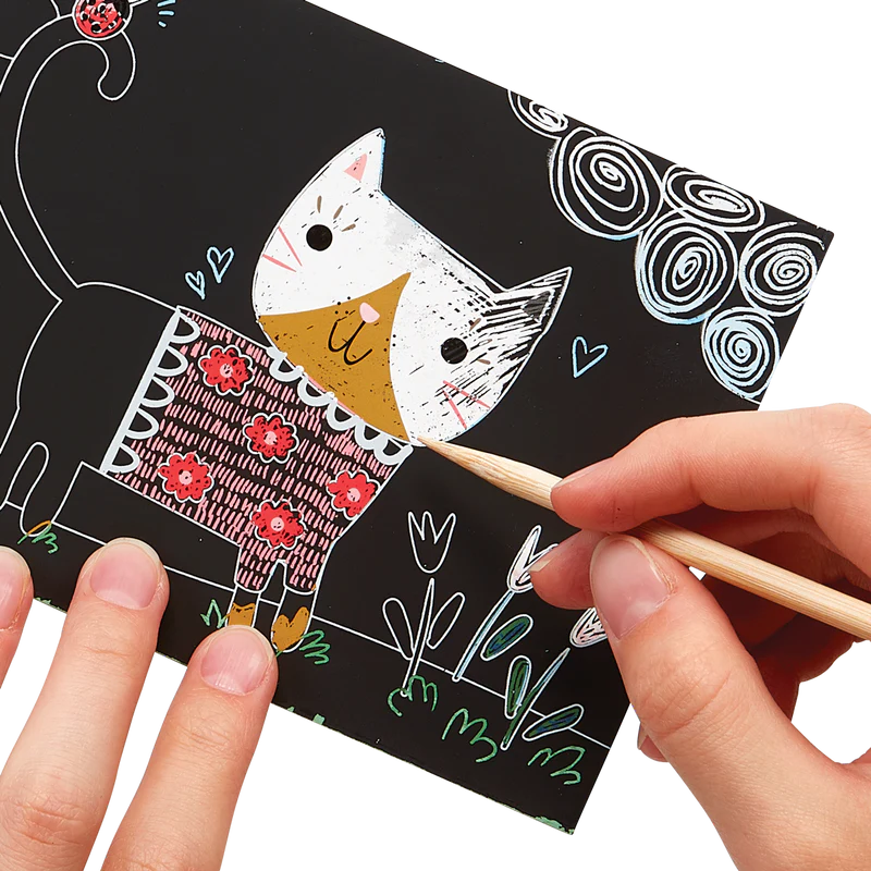 Scratch & Scribble Mini Art Kit: Cutie Cats
