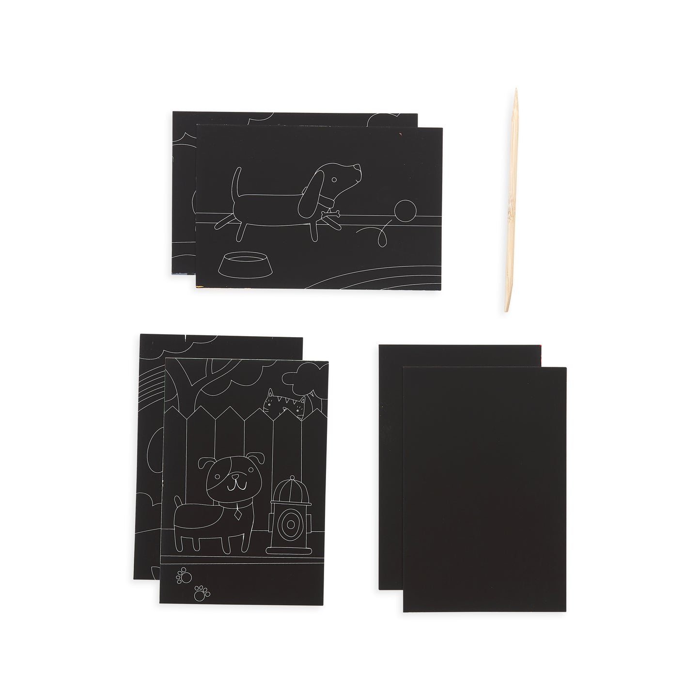 Scratch & Scribble Mini Art Kit: Playful Pups