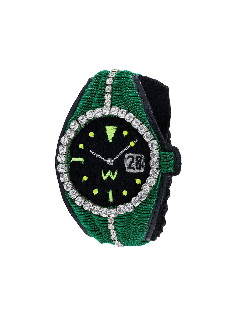Croco Bracelet in Green by Walter van Beirendonck