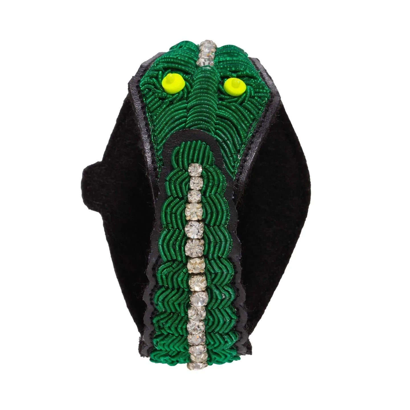 Croco Bracelet in Green by Walter van Beirendonck