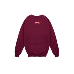 Maroon Connect the Dots Crewneck Sweatshirt for Kids by OOOF