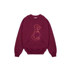 Maroon Connect the Dots Crewneck Sweatshirt for Kids by OOOF