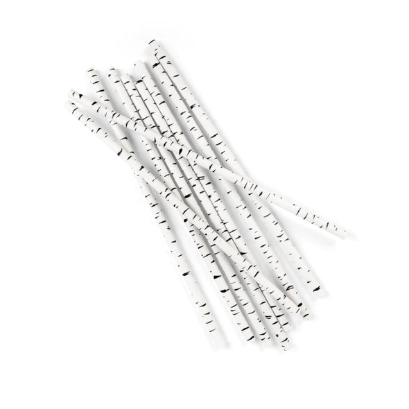 Birch Tree Paper Straws by Kikkerland