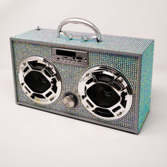 Iridescent Bling Boombox