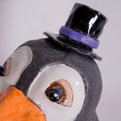Polite Penguin Jar by Sharif Farrag