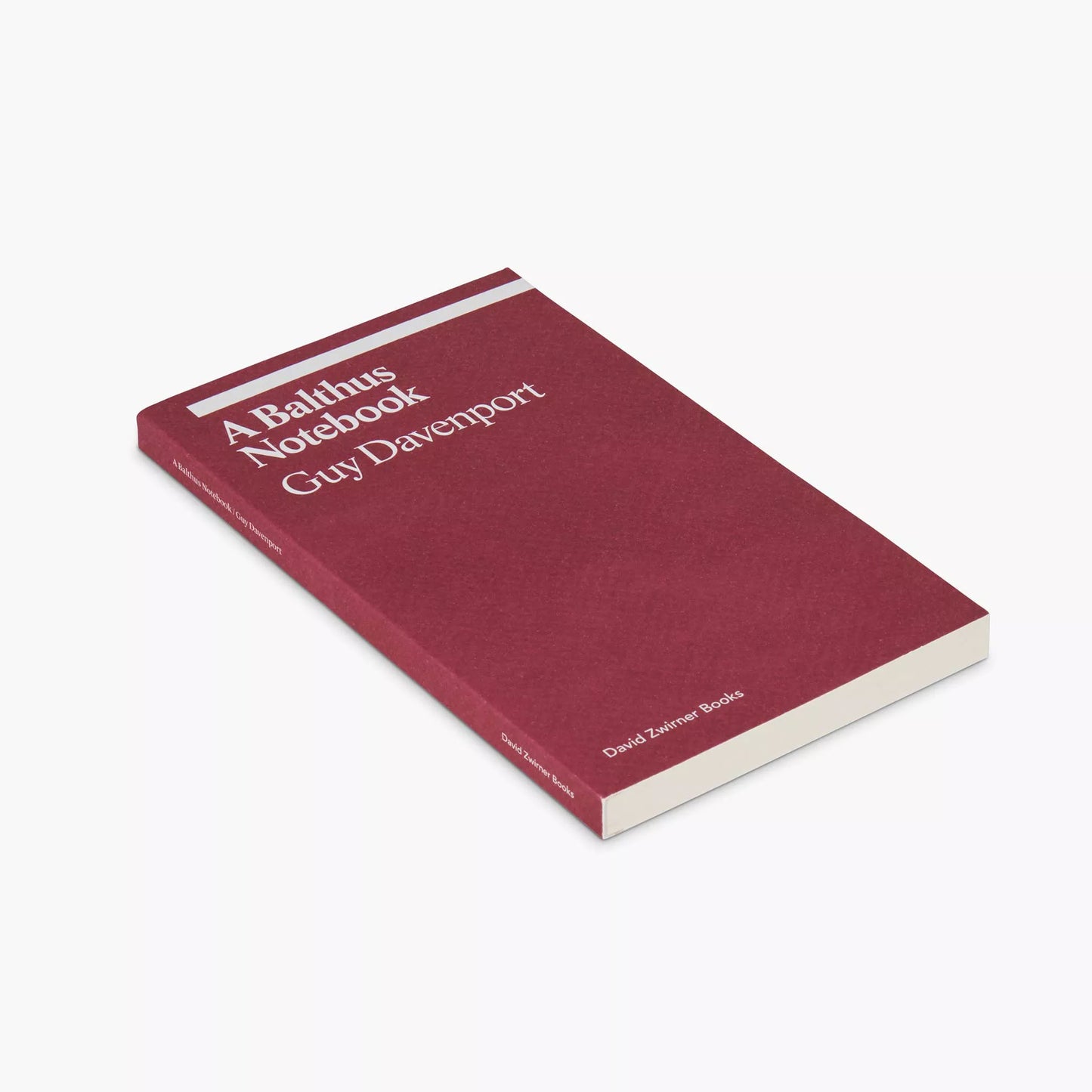 A Balthus Notebook by Guy Davenport