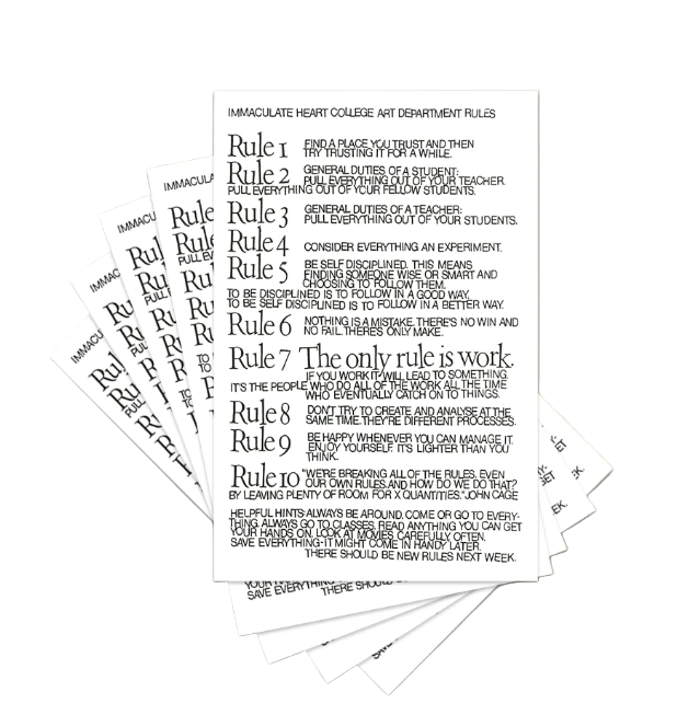 Postcard by Sister Corita Kent