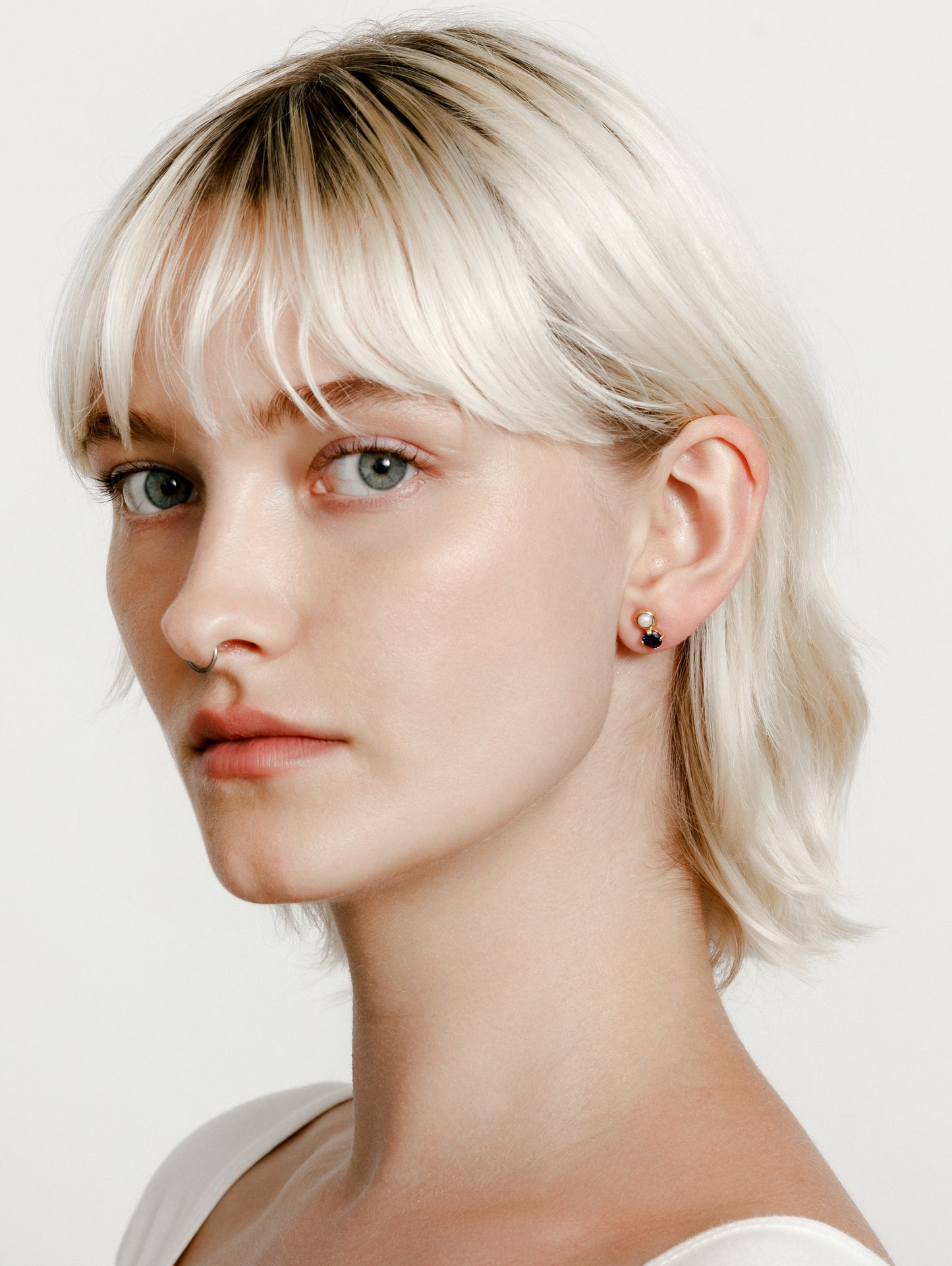 Paige Earrings in Blue and Gold by Wolf Circus