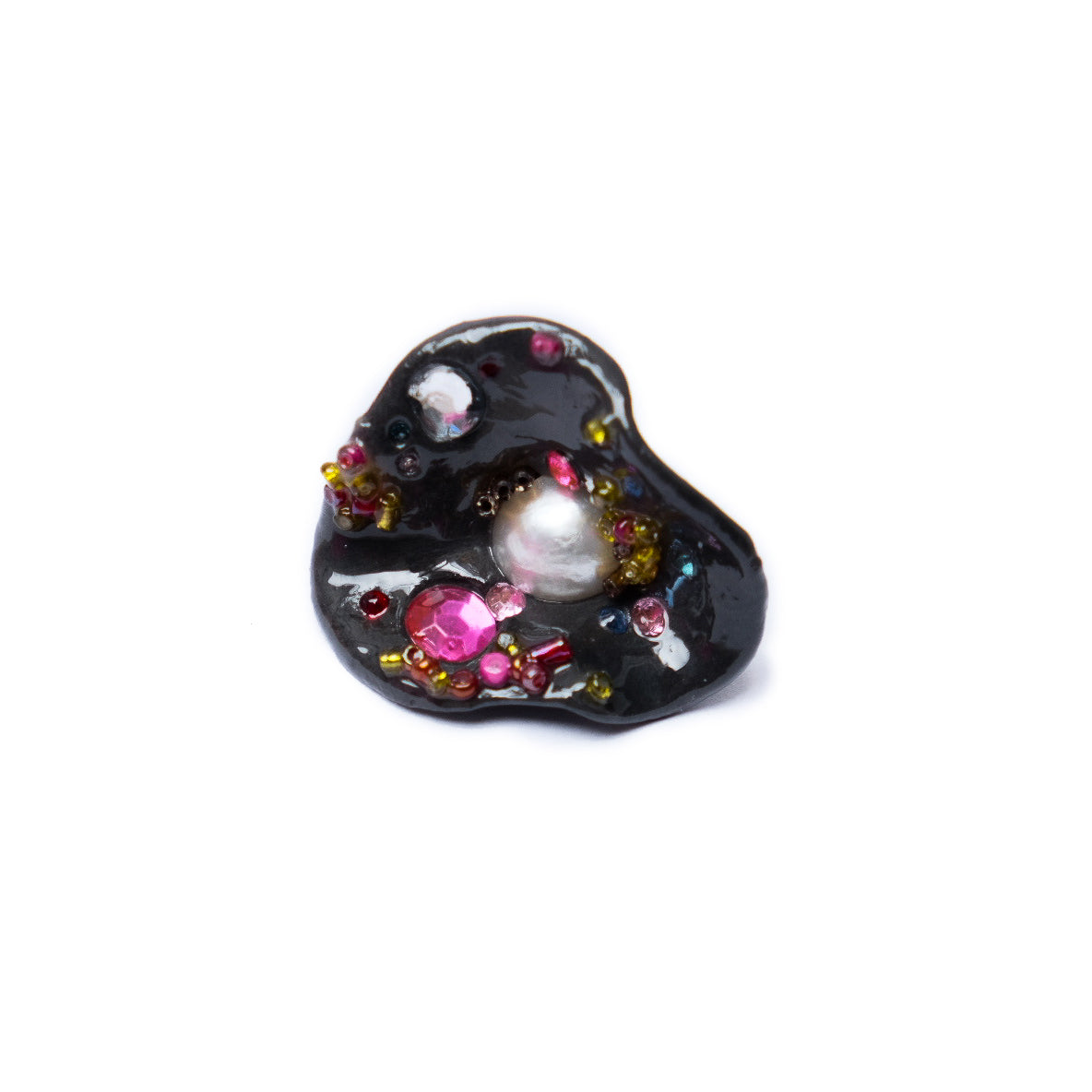 Bloom Earrings in Black by Sofia Elias