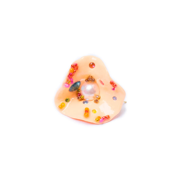 Bloom Earrings in Peach by Sofia Elias