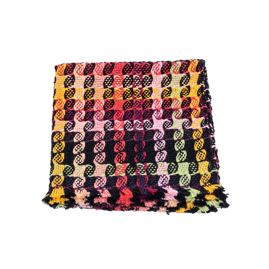 Mountain Valley Weavers x Aspen Art Museum Black and Pink Ombre Napkin
